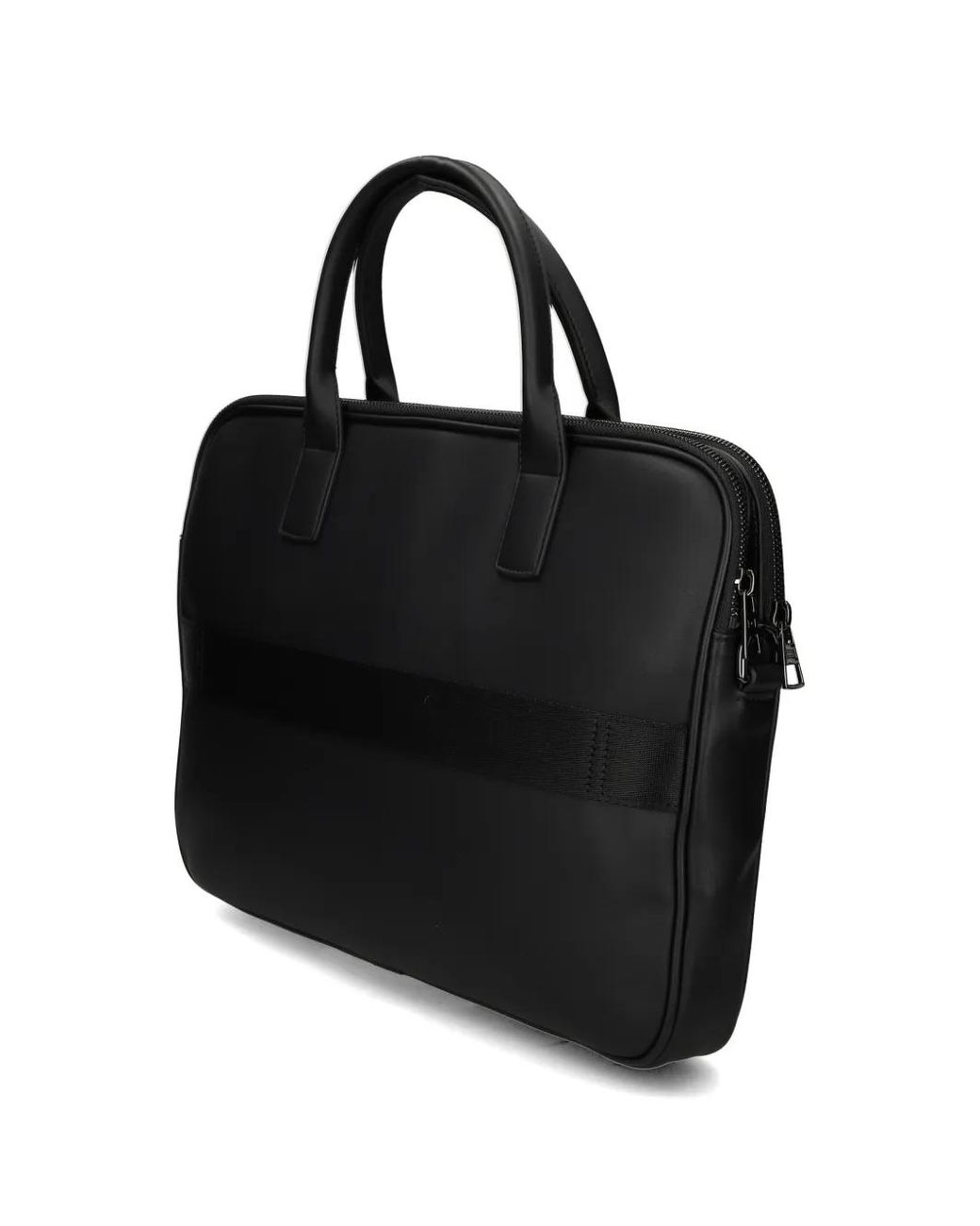 Tommy Hilfiger Black Zip Laptop Bag for men
