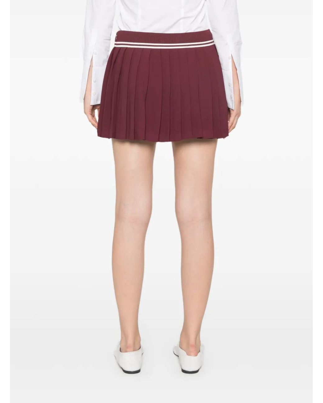 Sporty & Rich Red Abigail Mini Skirt