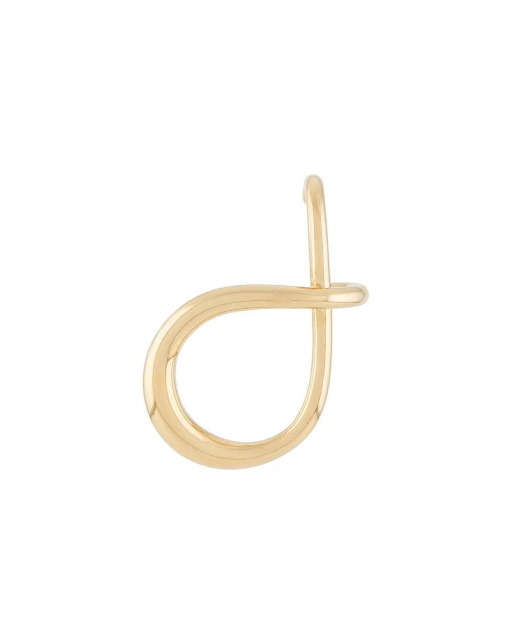 Charlotte Chesnais White Criss Cross Earring