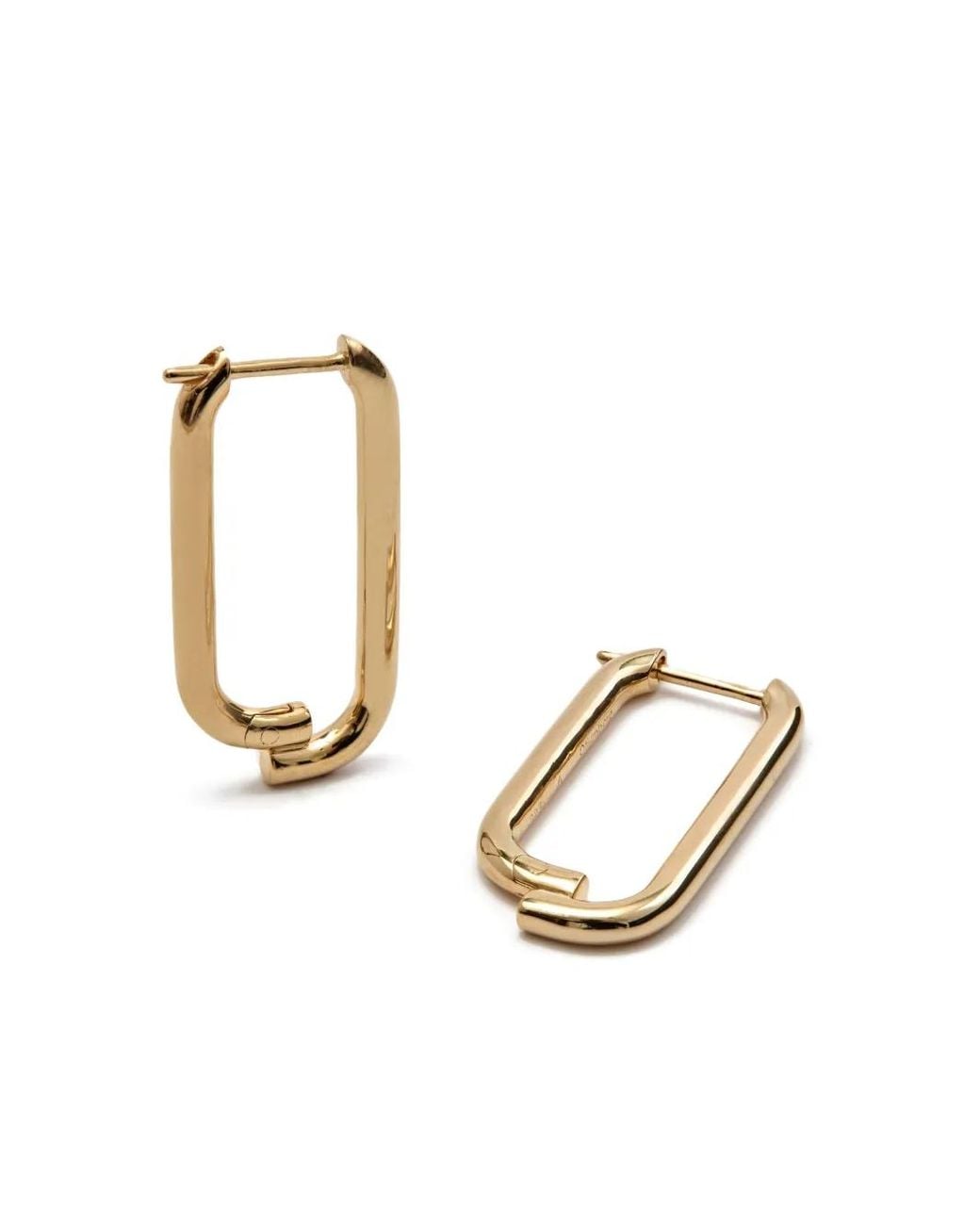 Otiumberg Metallic Mosaic Hoop Earrings