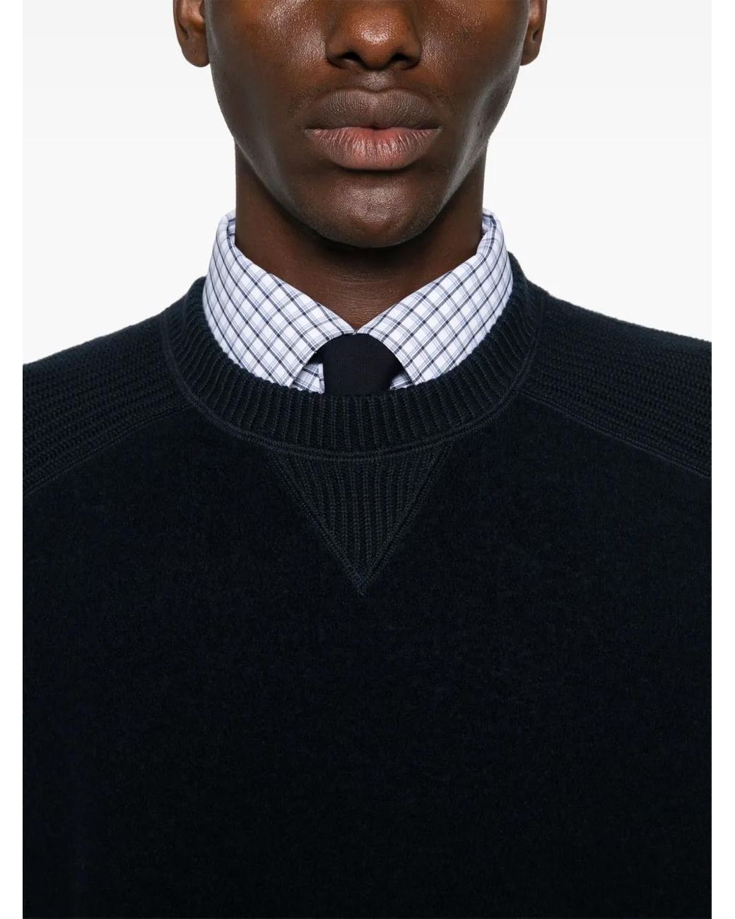 Boss Black Panelled Sweater for men