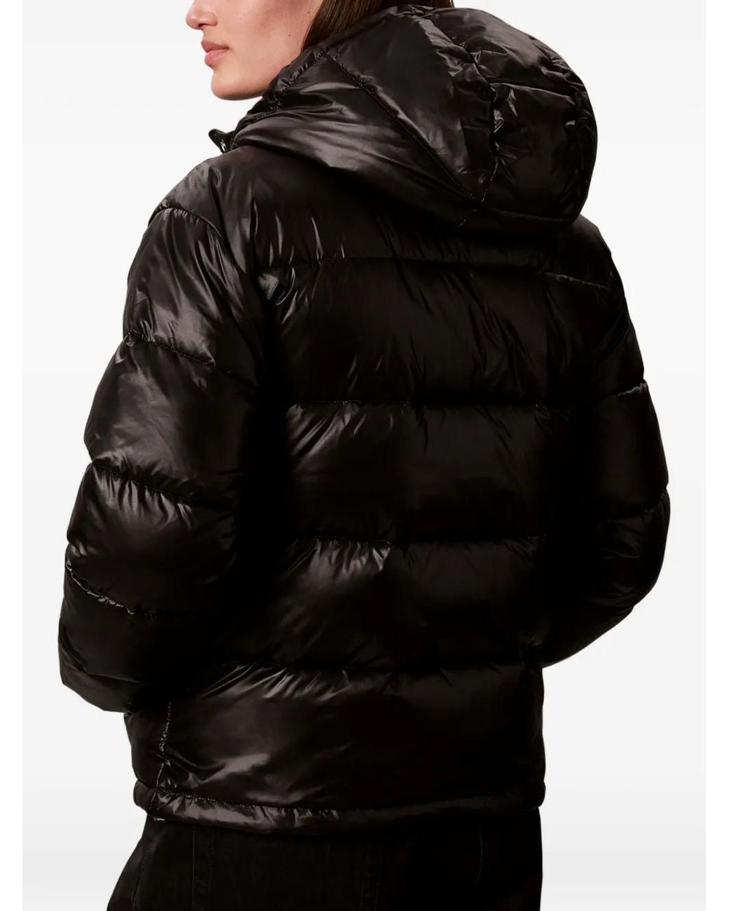 Calvin Klein Black Hooded Puffer Jacket