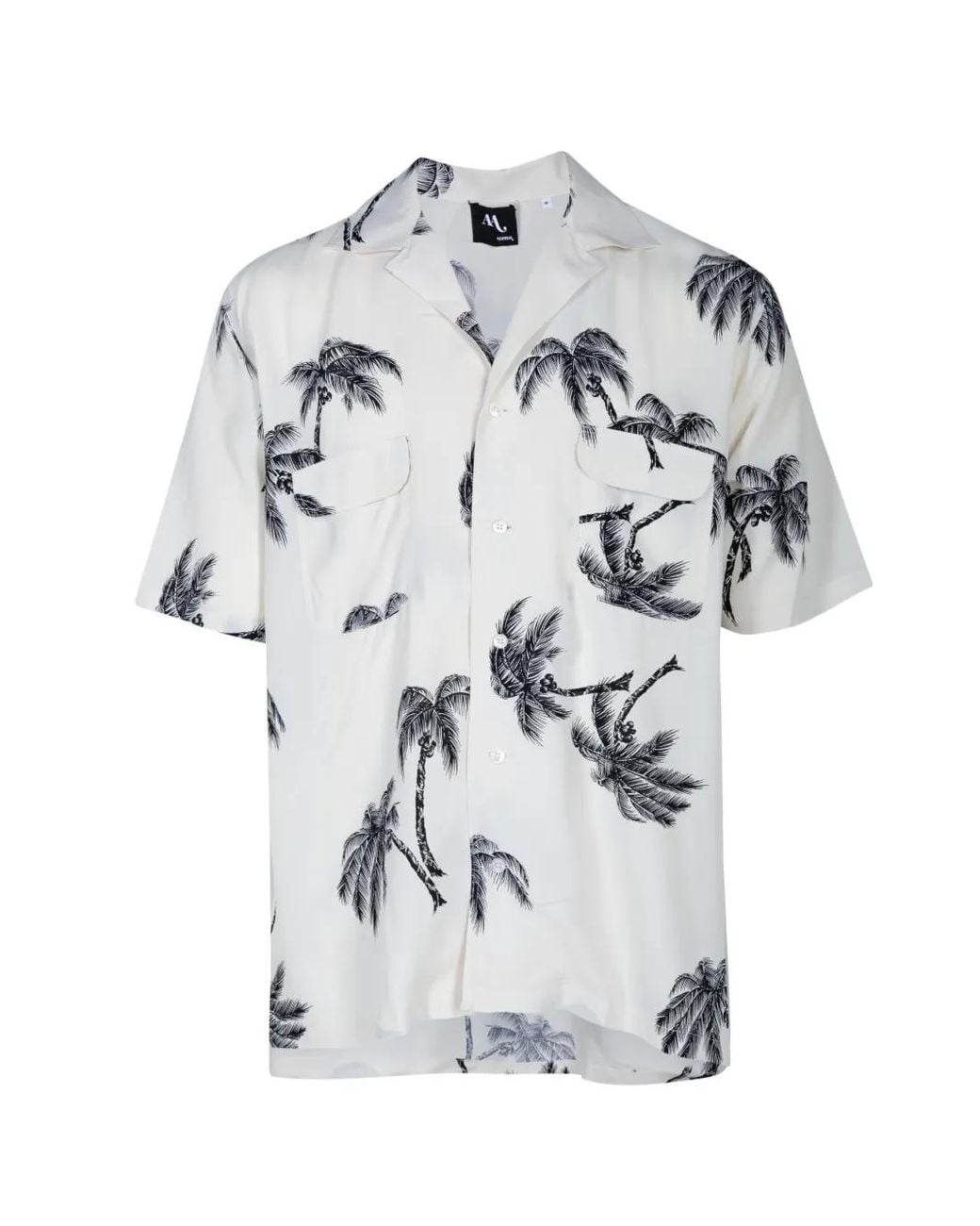 Doppiaa White Chemise À Imprimé Palmier for men