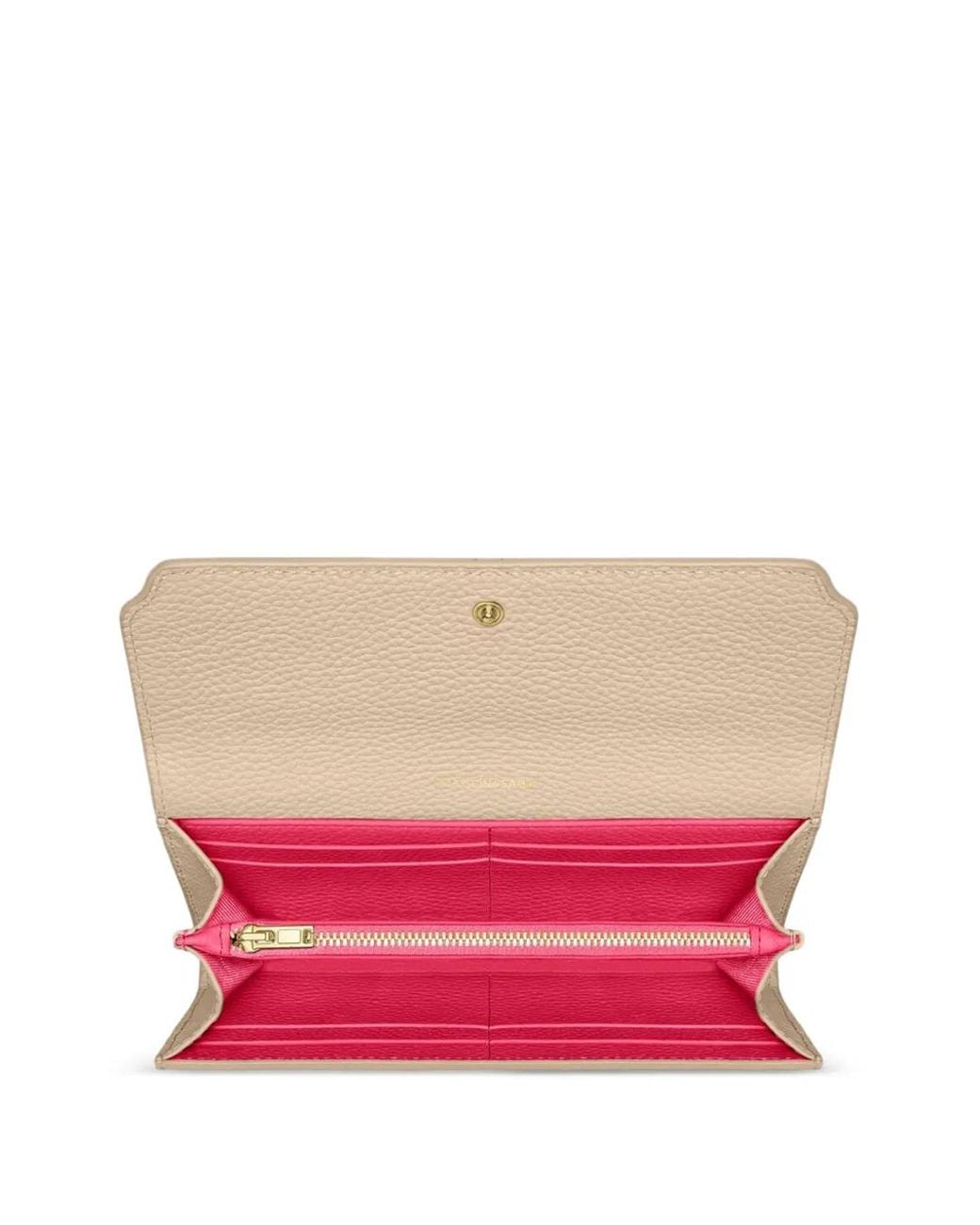 Maison De Sabre Natural Flap Leather Long Wallet