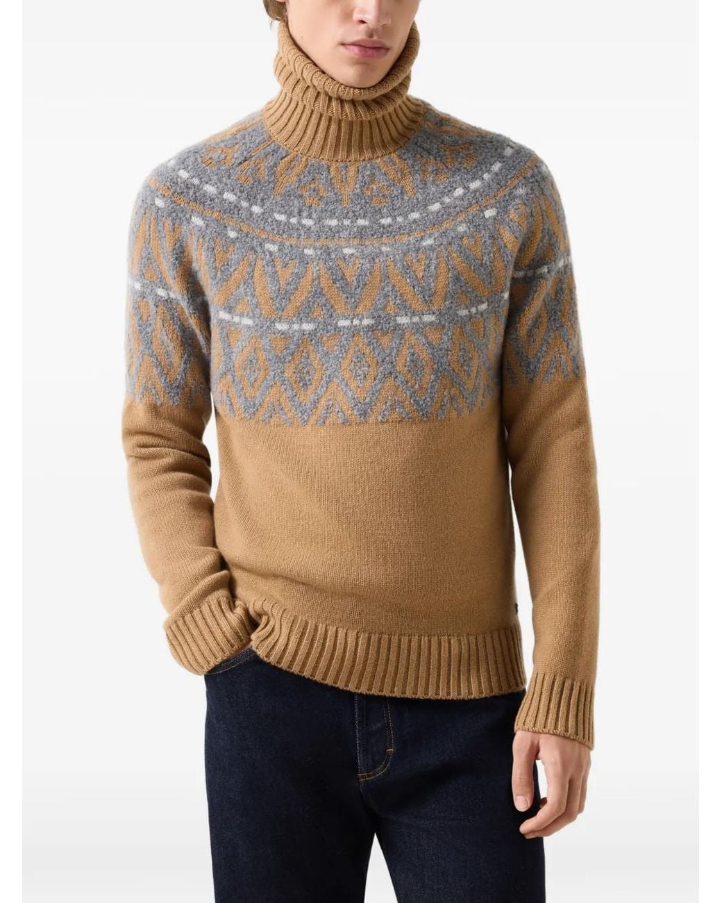 Bogner Natural Roxter Bouclé-Knit Cashmere Sweater for men