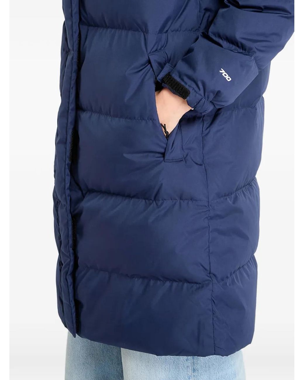 The North Face Blue Hooded Padded Parka