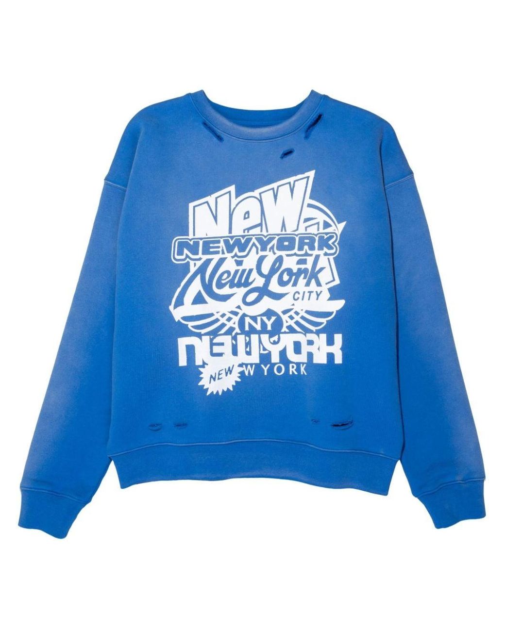 White New York Downtown Graphic Printed Sweatshirt