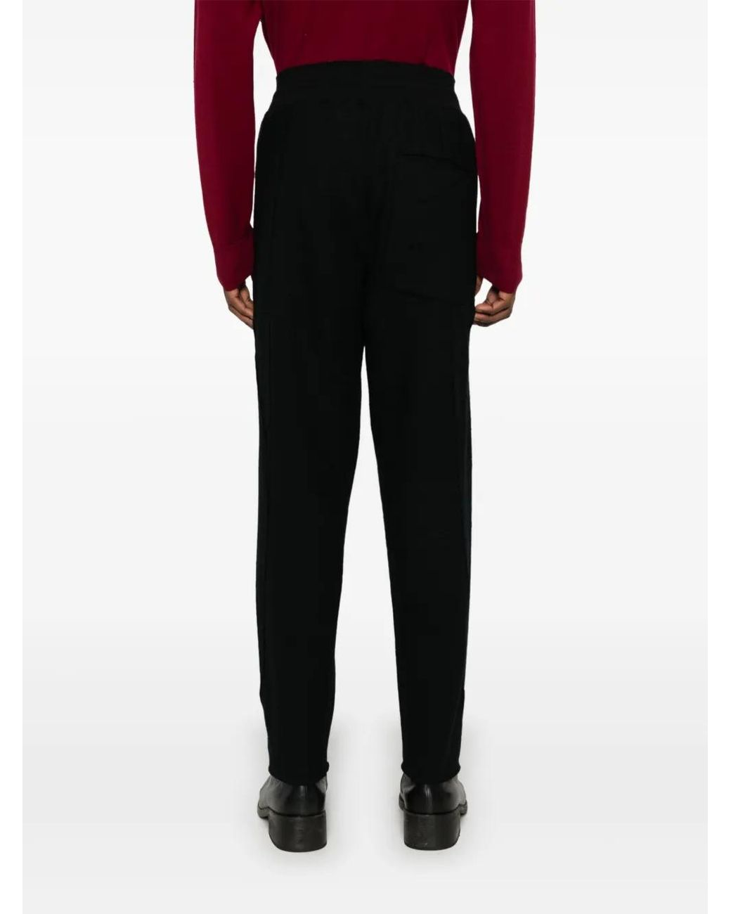 Transit Black Fleece Track Pants for men