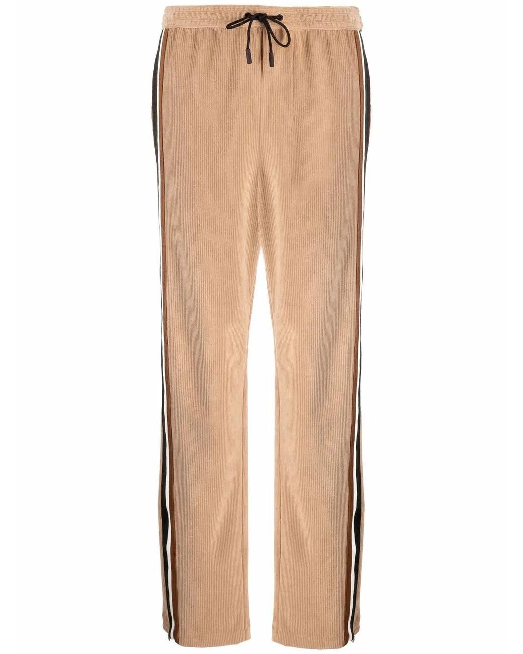 DSquared² Multicolor Side-Stripe Corduroy Track Pants