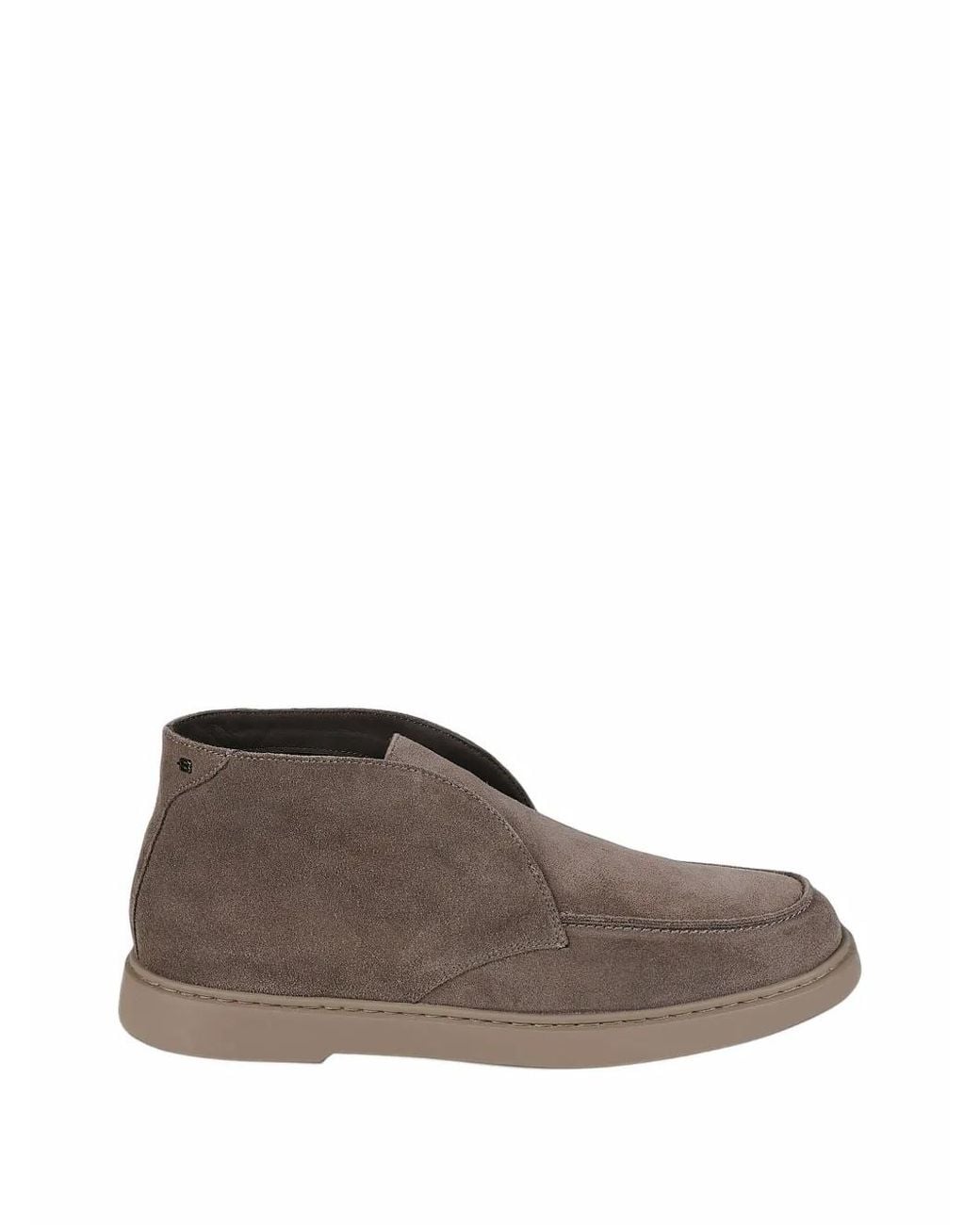 Baldinini Brown Suede Slip-On Boots for men