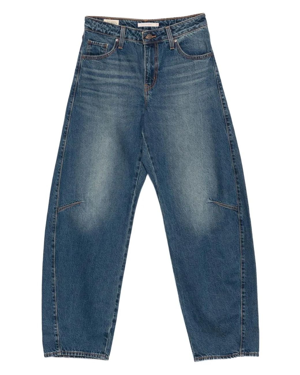 Jean Ample À Patch Logo Levi's en coloris Blue