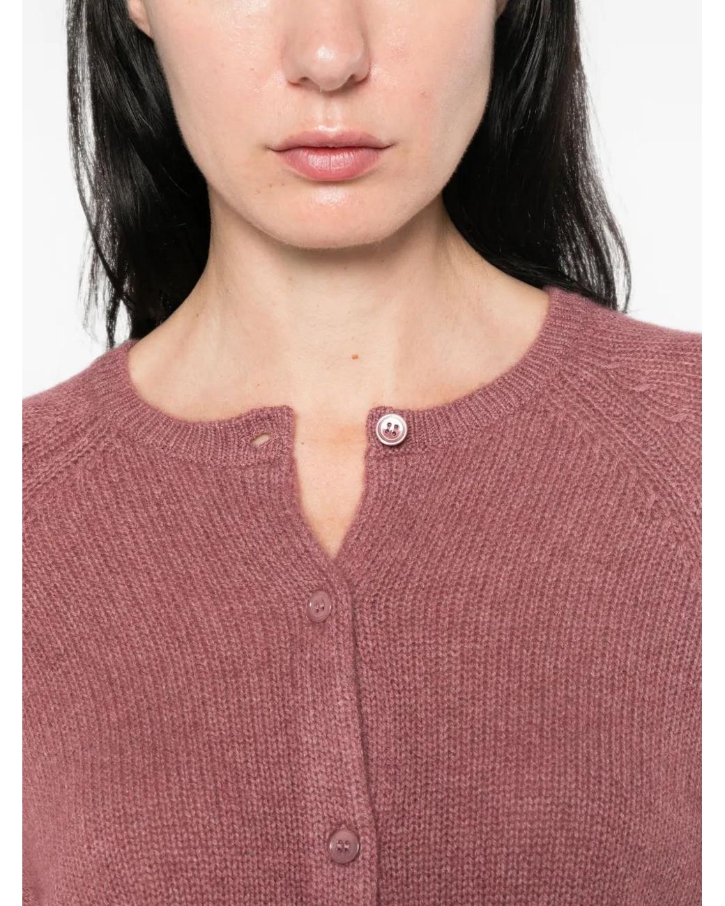 Doen Red Peroline Cashmere Cardigan