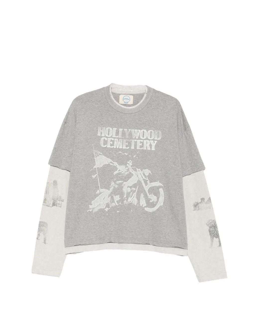 ERCOLE STUDIO White Graphic-Print Layered T-Shirt for men