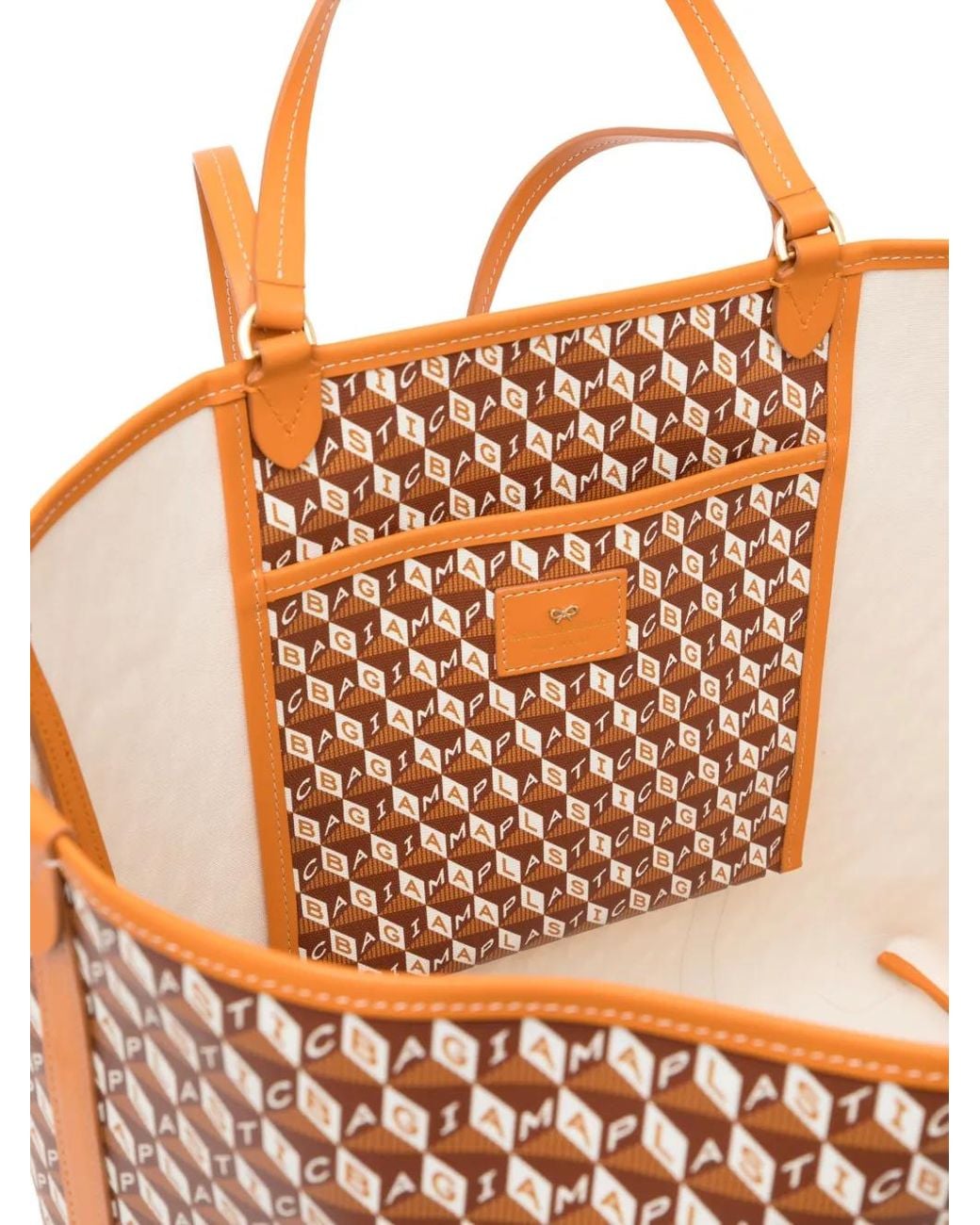Anya Hindmarch Pink I Am A Plastic Bag Tote Bag
