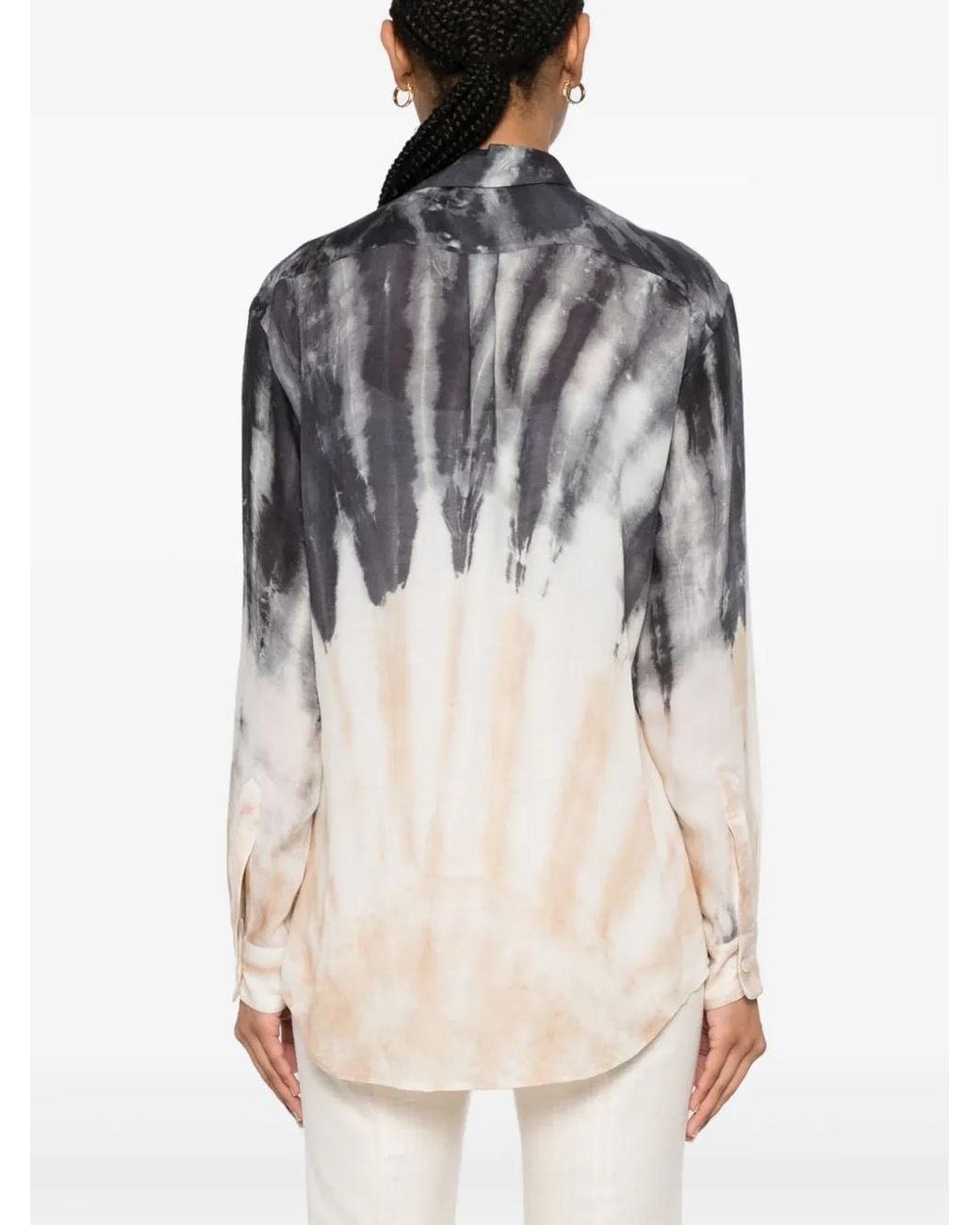 Gabriela Hearst Natural Ferrara Tie-Dye Shirt