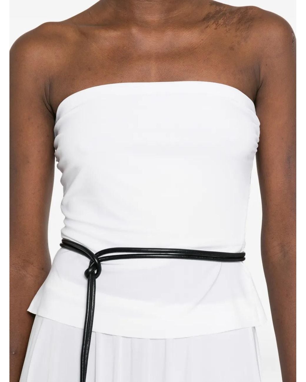 Norma Kamali White Tube Top
