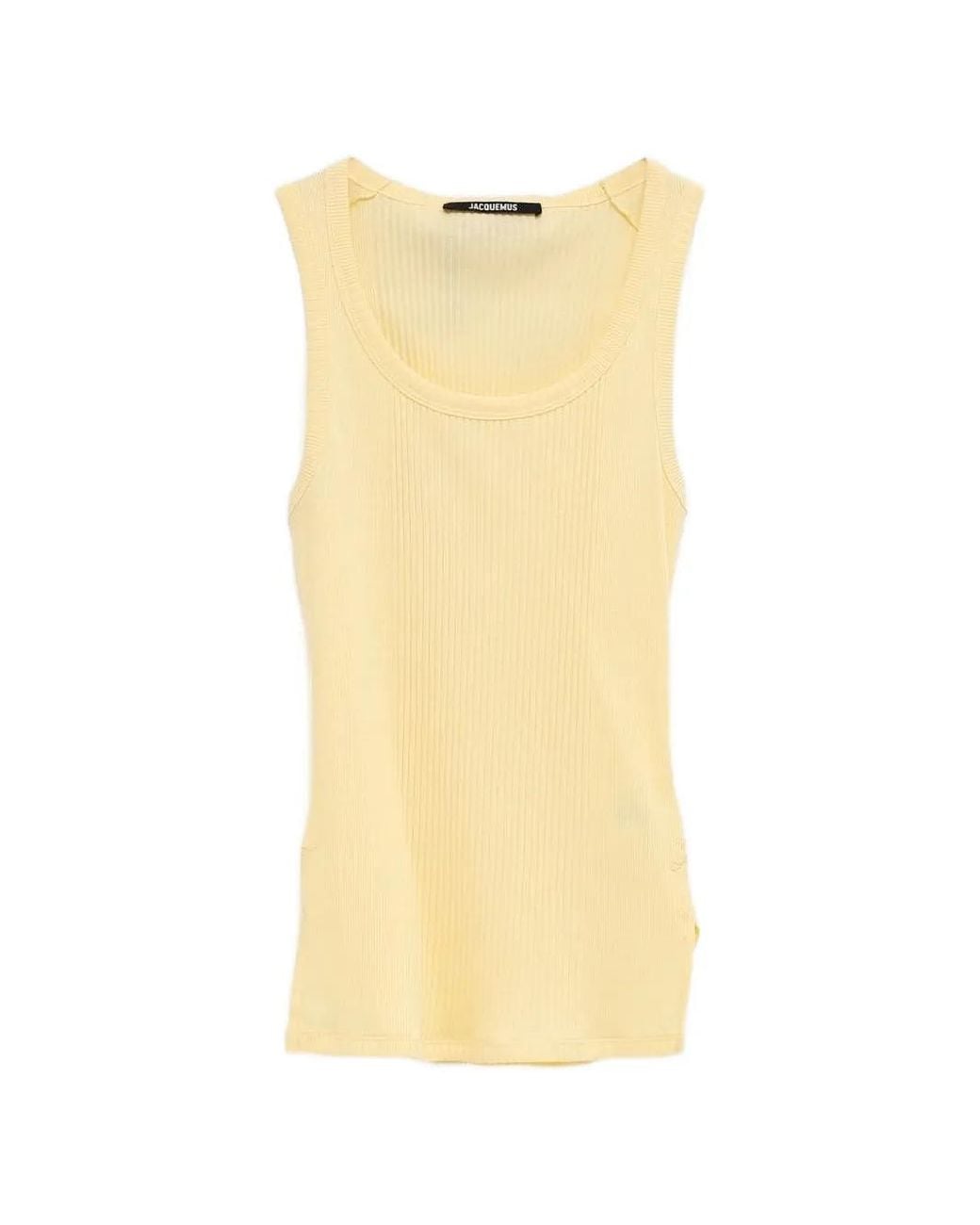 Jacquemus Yellow The Rond Carré Tank Top
