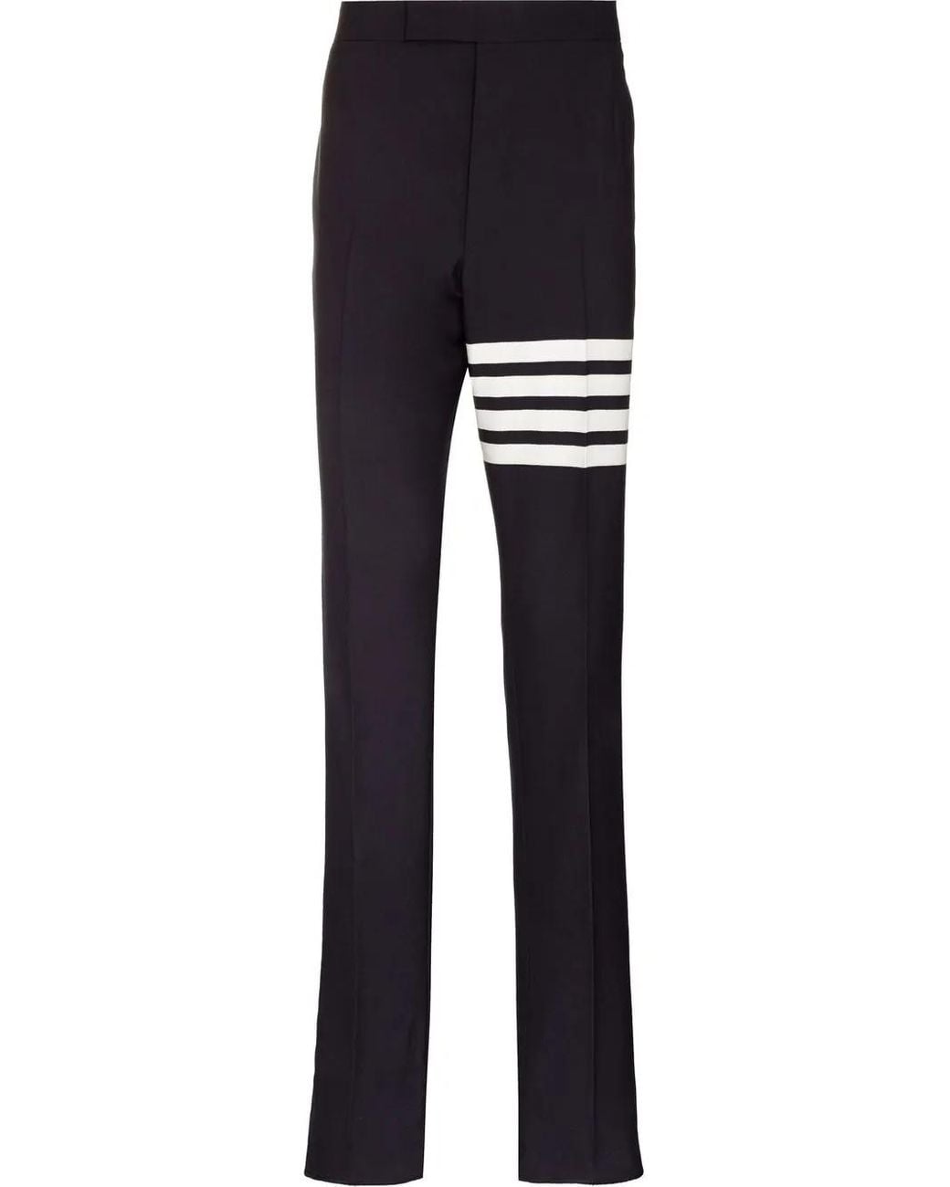 Thom Browne 4-Bar Geweven Broek in het Blue voor heren