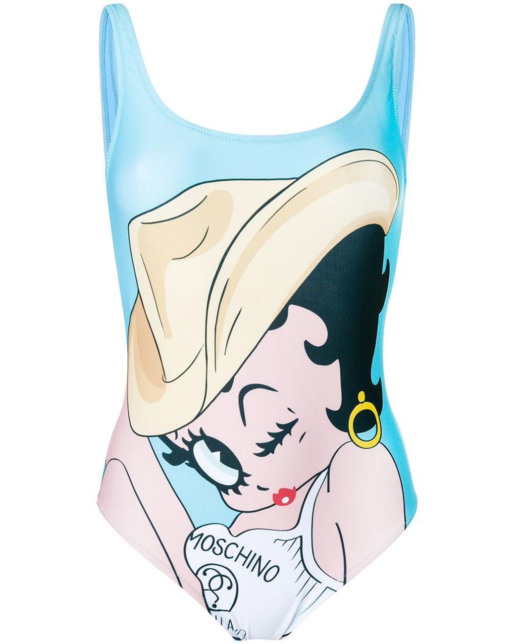 Moschino Betty Boop Swimsuit in Blue | Lyst