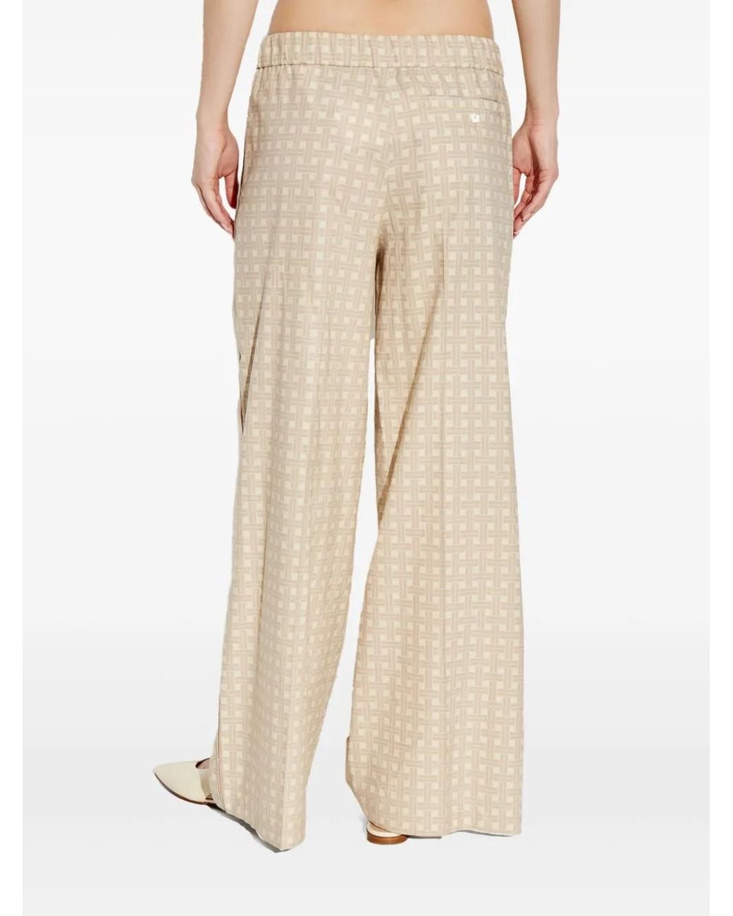 KENZO Natural Pattern-Jacquard Trousers