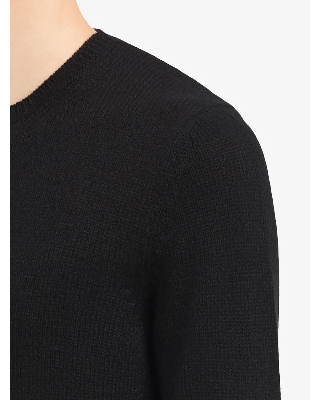 Prada Blue Cashmere Crew Neck Sweater for men