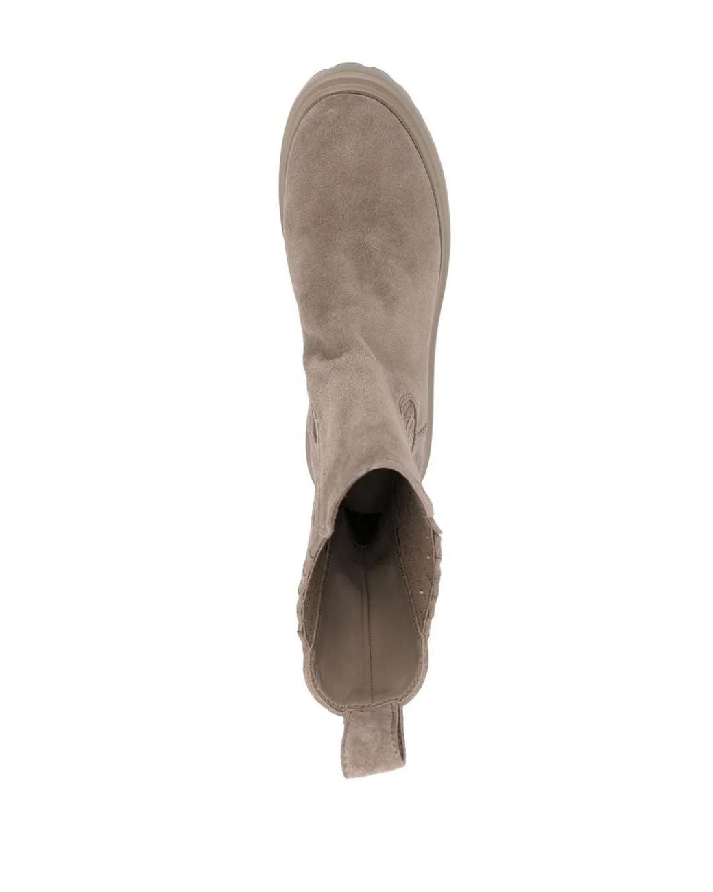 Le Silla Brown 55Mm Slip-On Suede Boots