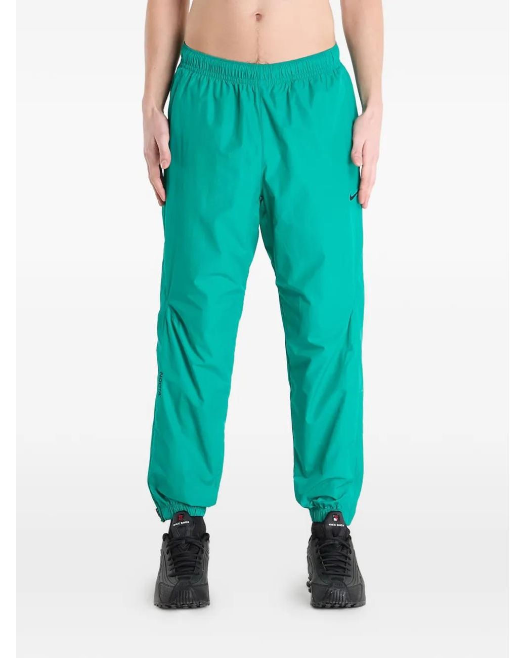 Nike Green Logo-Detail Track Pants