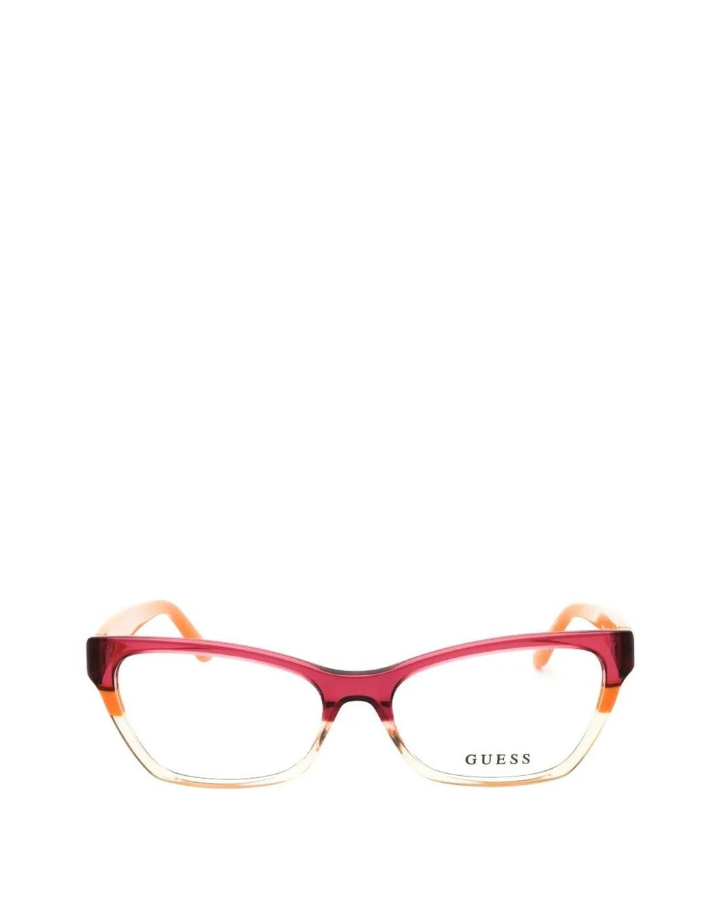 Guess Orange Cat-Eye Glasses