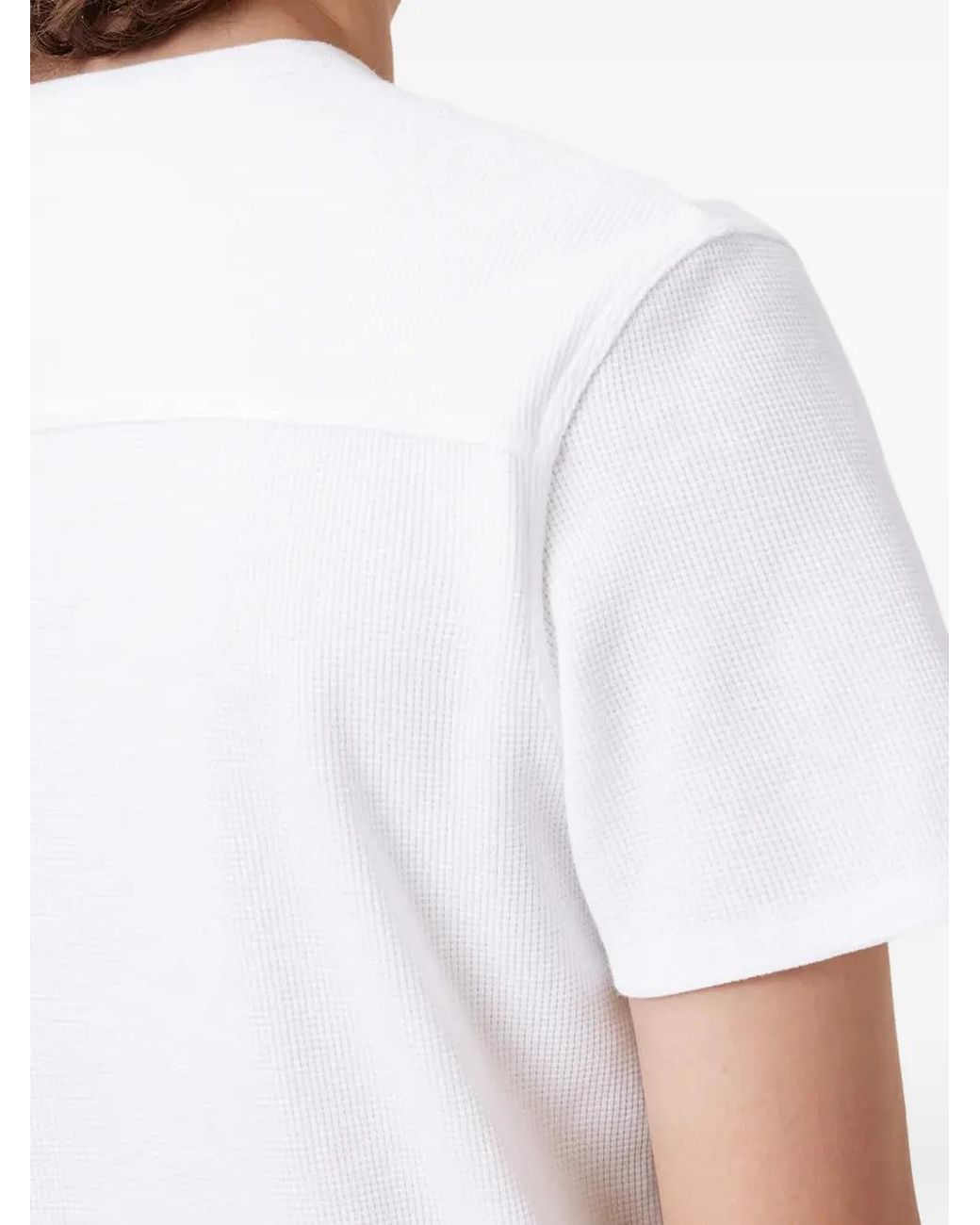 AllSaints White Ellis Logo-Detail T-Shirt for men