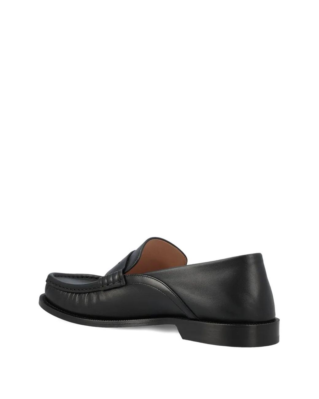 Loewe Black Campo Leather Loafers for men