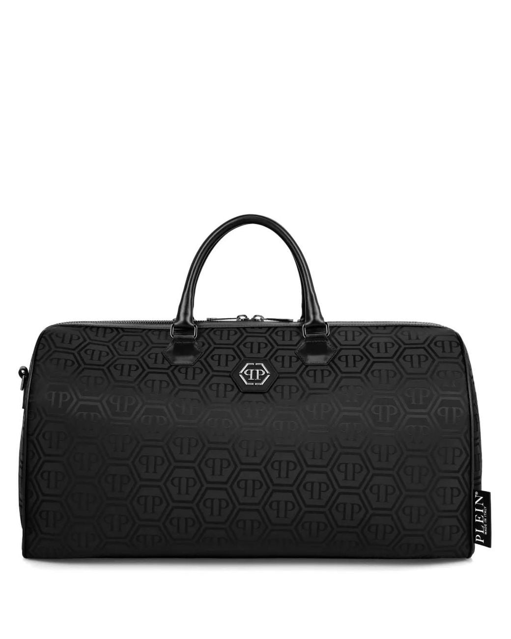 Borsa Tote Con Monogramma di Philipp Plein in Black da Uomo