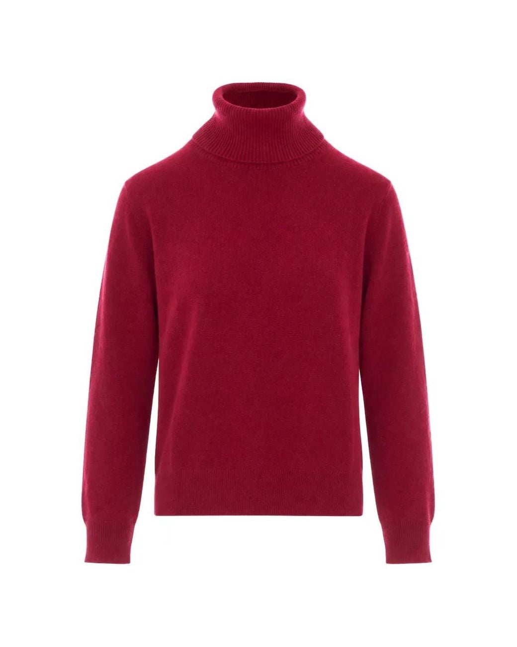 Not Shy Red Laurene High-Neck Sweater