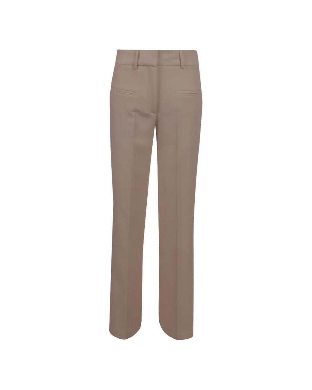FEDERICA TOSI Natural Pressed-Crease Tailored Trousers