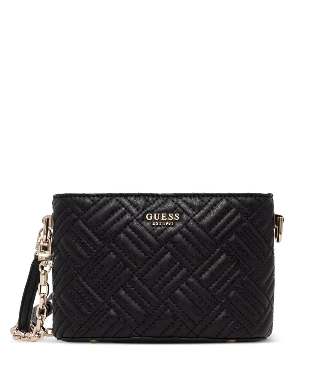 Guess Black Gesteppte Schultertasche