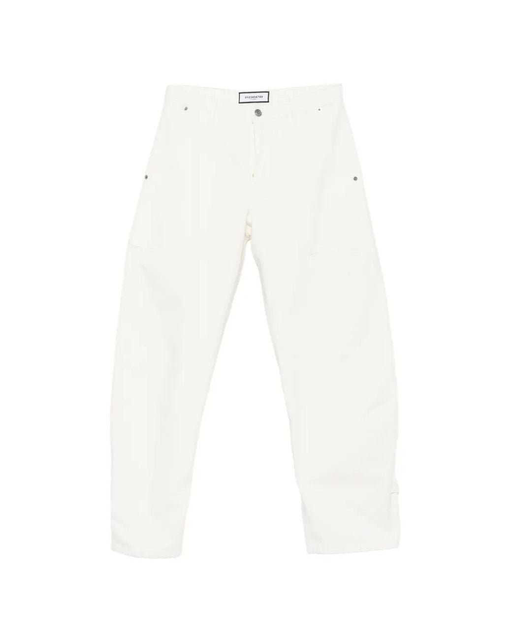 Vaqueros Anchos Con Botones NUMERIS de color White