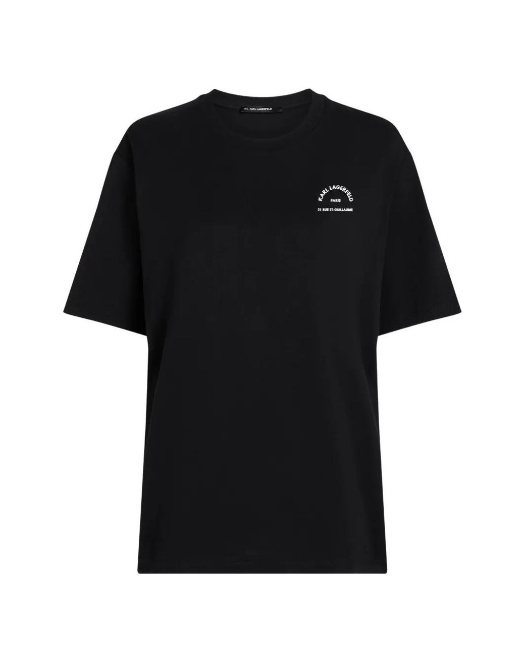 Karl Lagerfeld Black Rue St-Guillaume Oversized T-Shirt