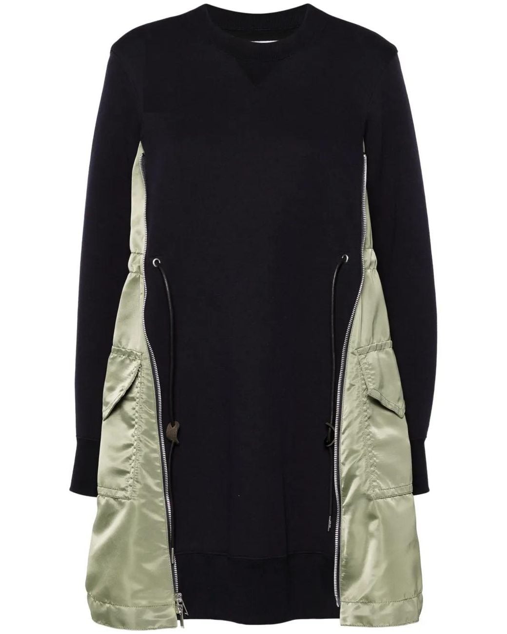 Sacai Blue Panelled Mini Dress
