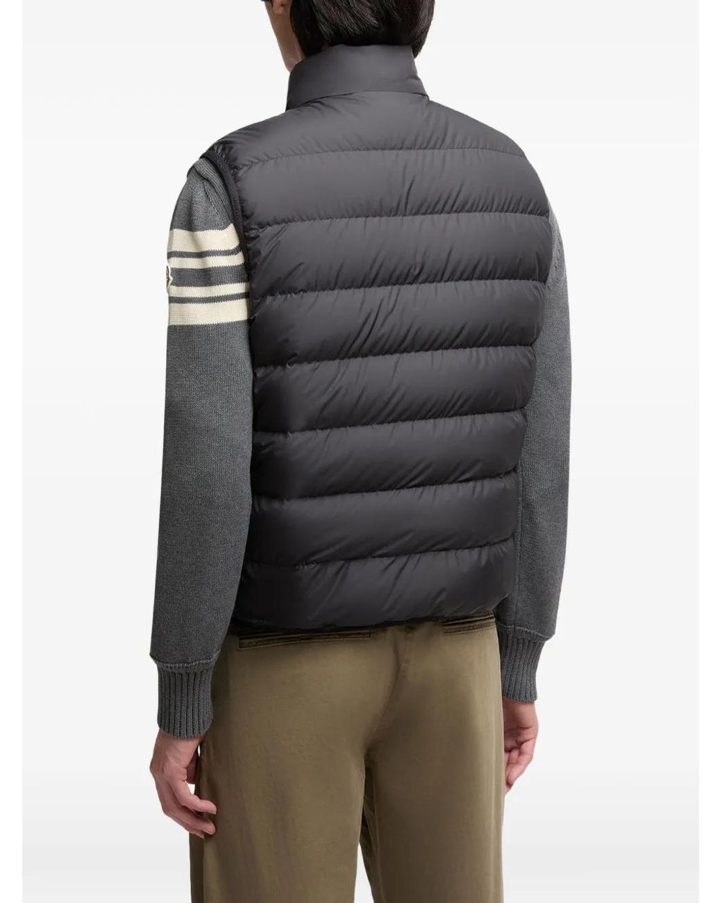 Moncler Bodywarmer Met Logopatch in het Black voor heren