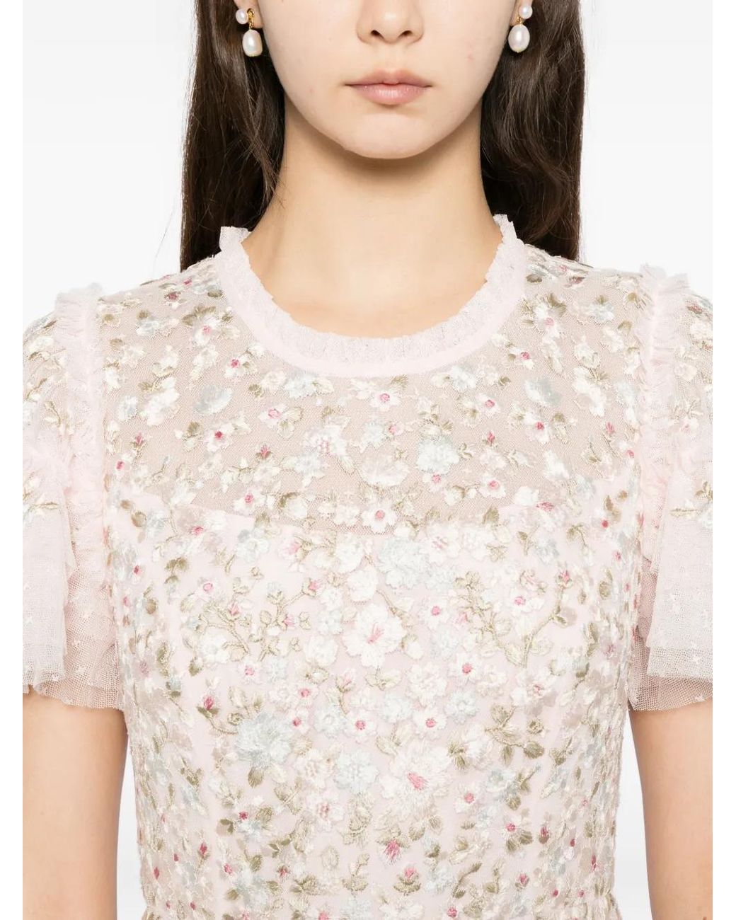 Needle & Thread Pink Lunaria Gown