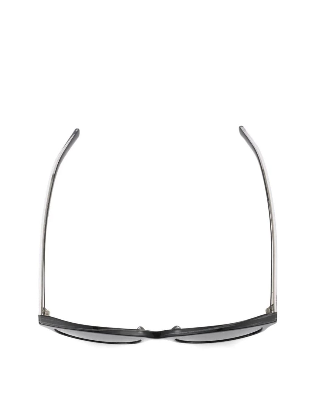 Prada Black Sunglasses With The Iconic Metal Plaque