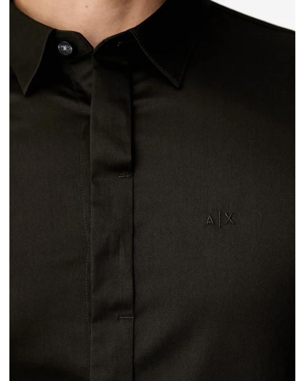 ARMANI EXCHANGE Black Stretch T-Shirt for men