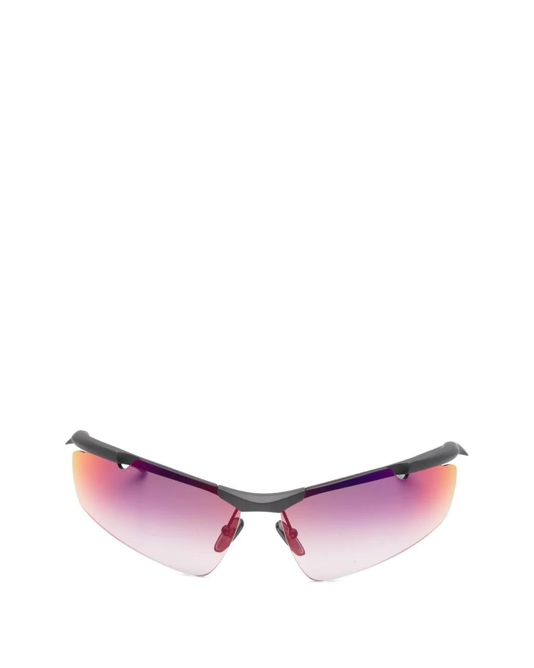 Balenciaga Pink Geometric-Frame Sunglasses