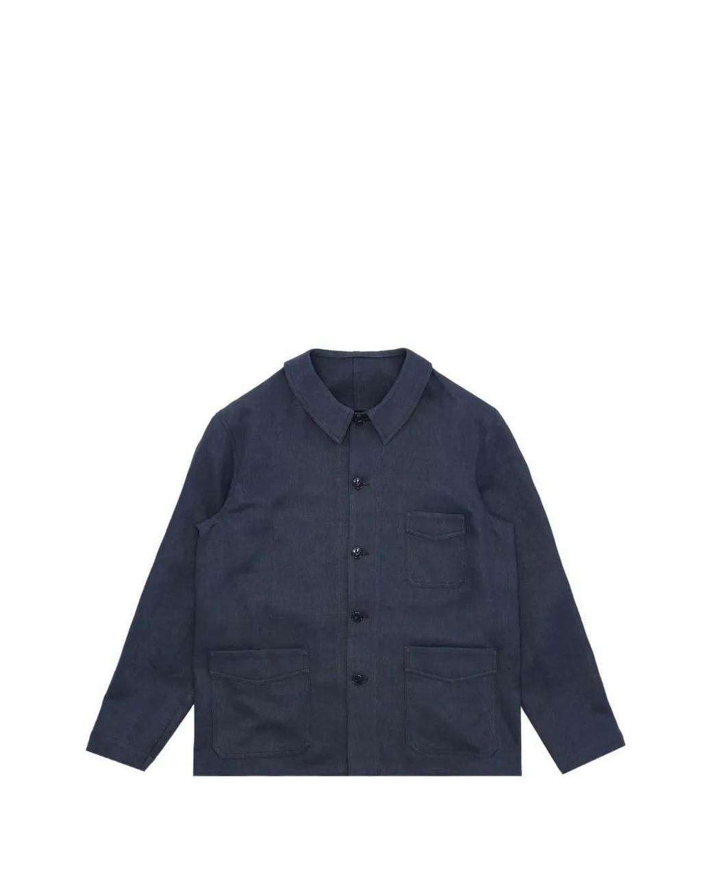 Fortela Blue Boulevard Patch-Pocket Shirt Jacket for men