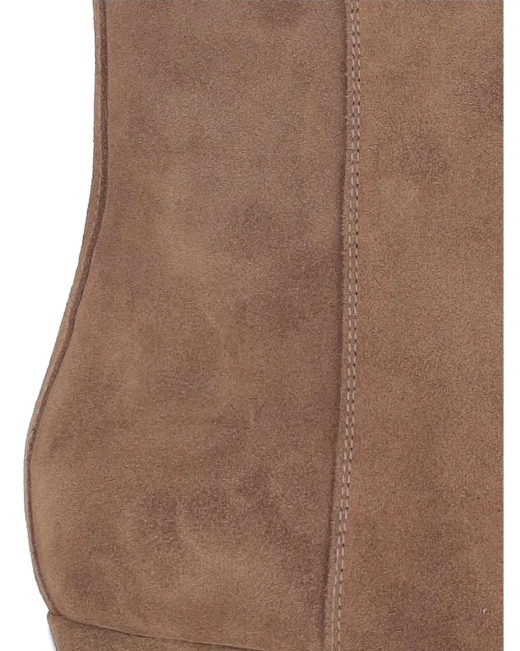 Sartore Brown Pointed-Toe Ankle Boots