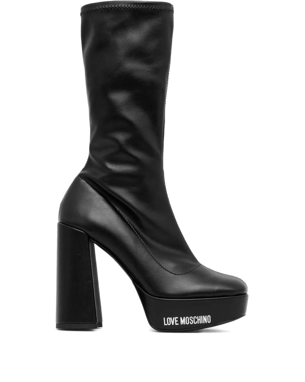 Love Moschino Black 120Mm Platform Boots