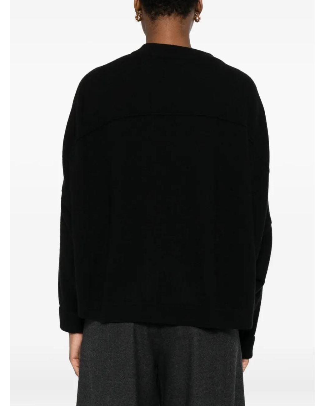 Dusan Black Crew-Neck Sweater