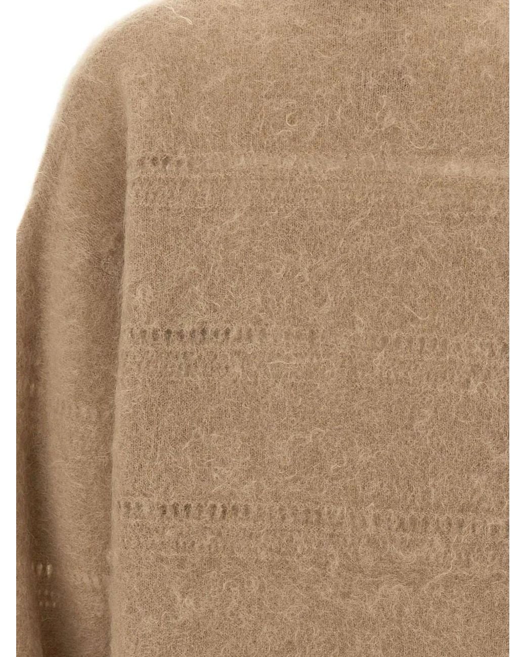 THE GARMENT Natural Pull Roma Boxy En Maille Ajourée