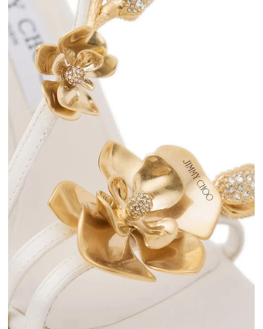 Jimmy Choo Metallic 95Mm Zea Sandals