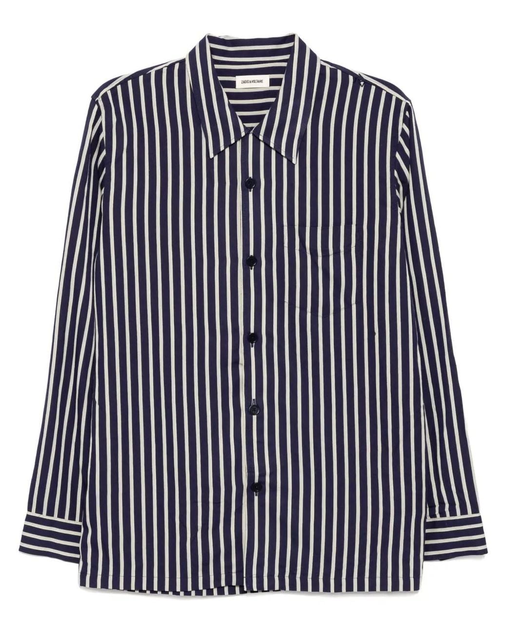 Zadig & Voltaire Blue Striped Shirt for men