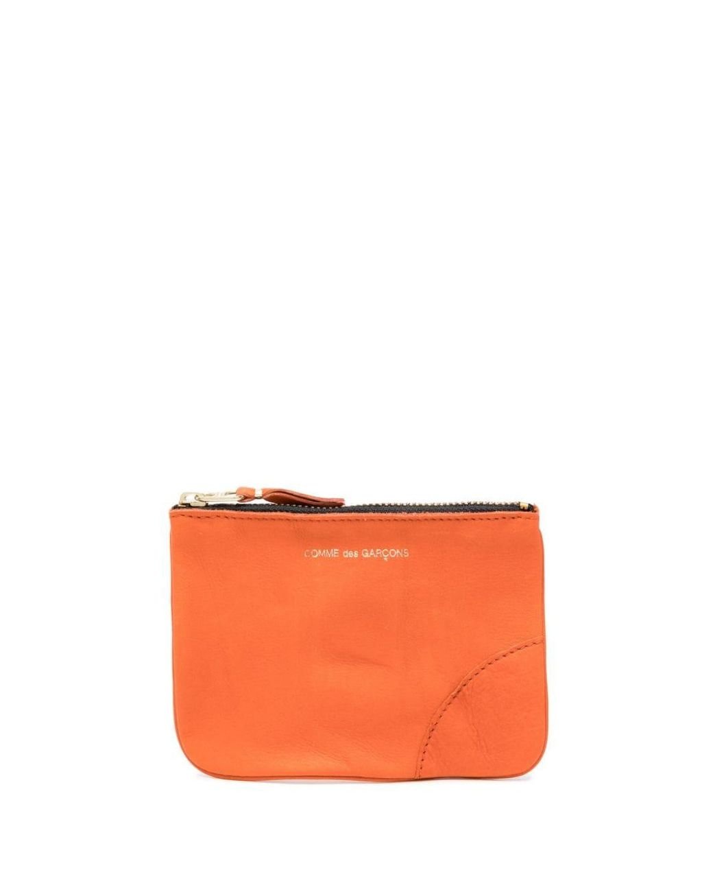 Comme des Garçons Logo-print Leather Wallet in Orange for Men | Lyst